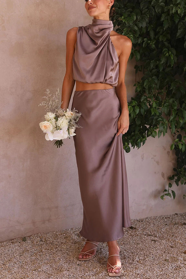 Celina | Women’s Halter Top Two-Piece Set