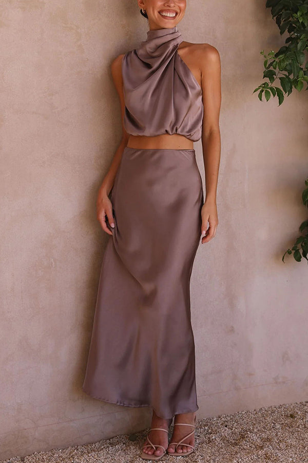 Celina | Women’s Halter Top Two-Piece Set