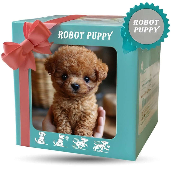 Movable plush dog toy with a soft brown-and-white coat - product photo 9