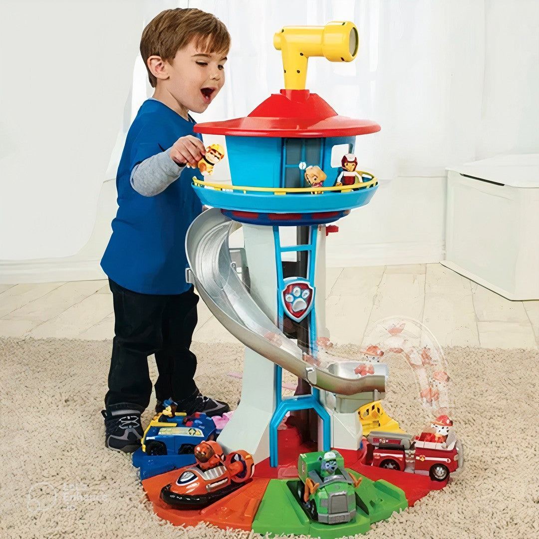 Multi-level rescue play tower with figures - product photo 1