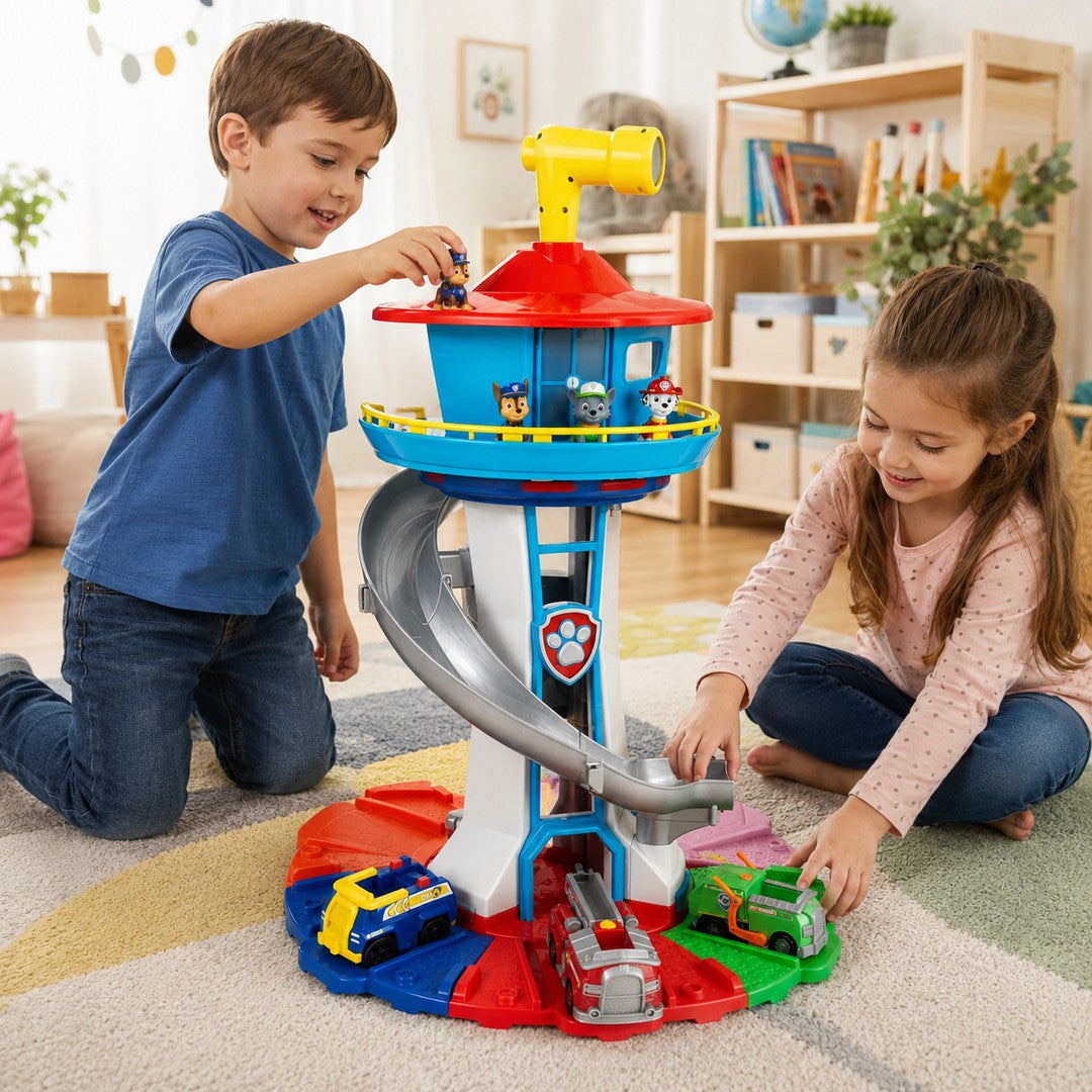 Multi-level rescue play tower with figures - product photo 10