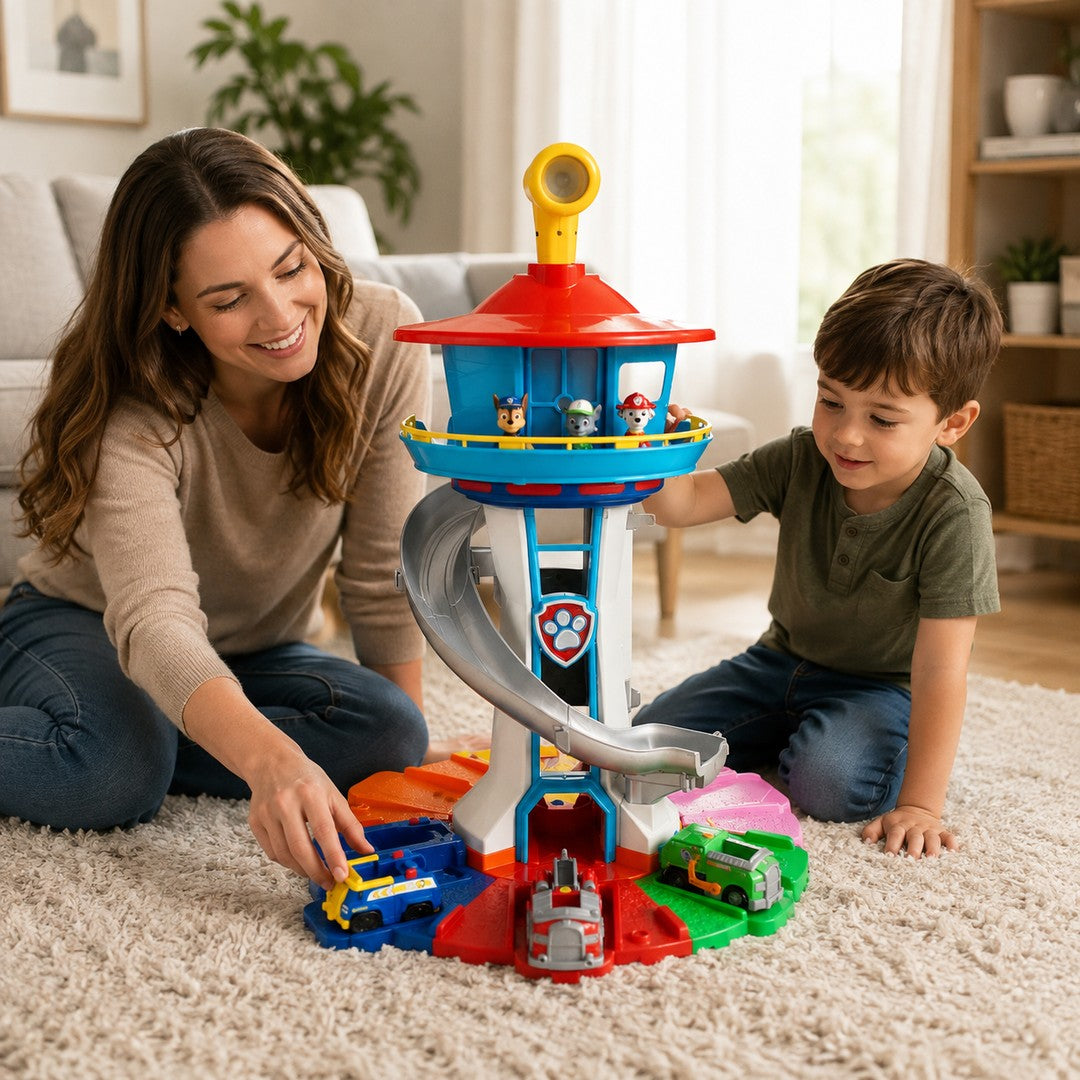 Multi-level rescue play tower with figures - product photo 8