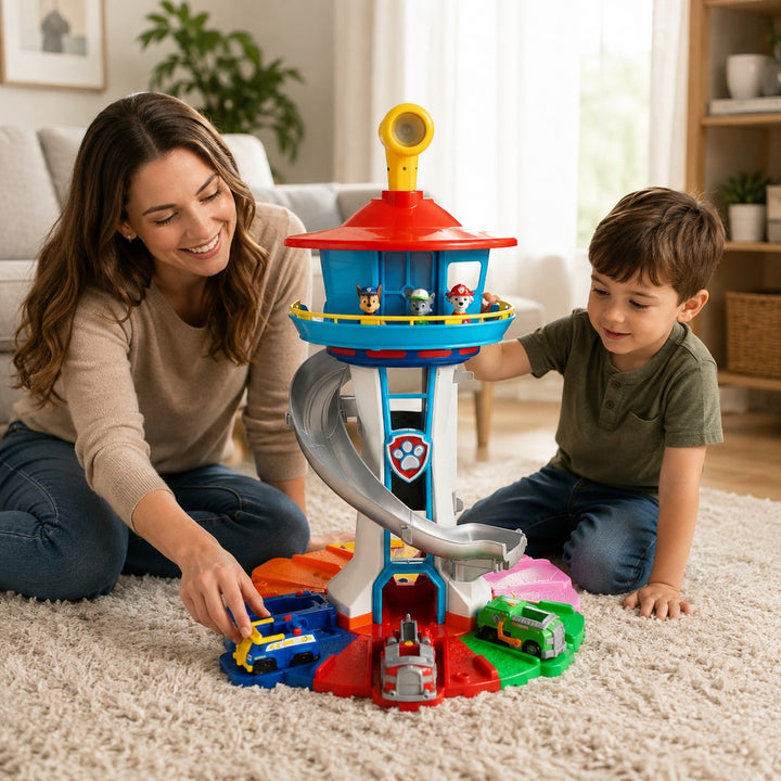 Multi-level rescue play tower with figures - product photo 8