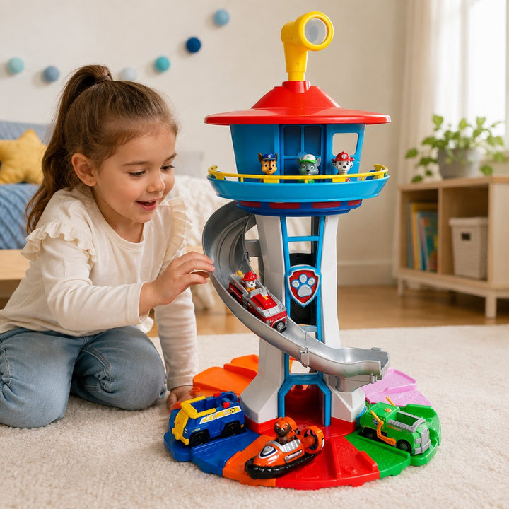 Multi-level rescue play tower with figures - product photo 9