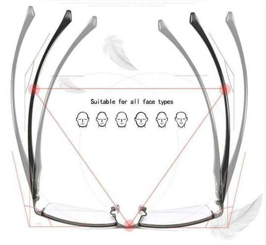 Multi-zone reading glasses with a blue light filter - product photo 4