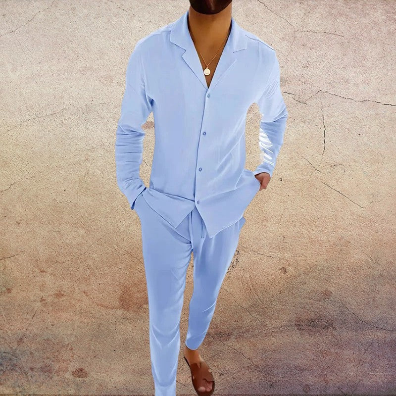 Sebastian | Men’s Linen Two-Piece Summer Set