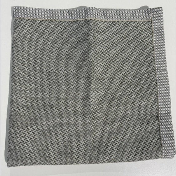 Quilted cotton-linen sofa cover with a non-slip backing on a couch - product photo 10