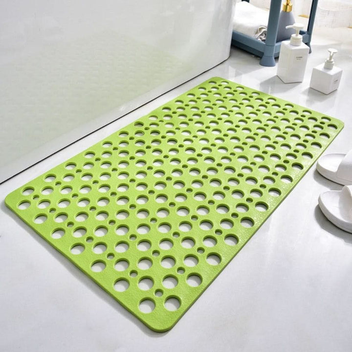 Non-slip shower mat with suction cups and drainage holes in a bathtub - product photo 13