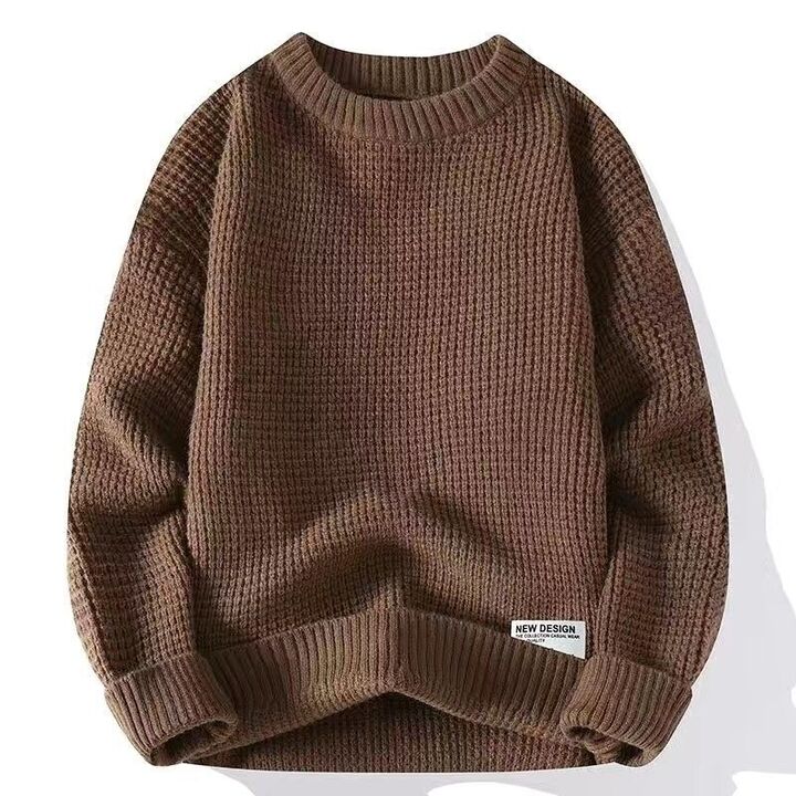 James | Men’s Timeless Knit Sweater With Crew Neck And Ribbed Finish