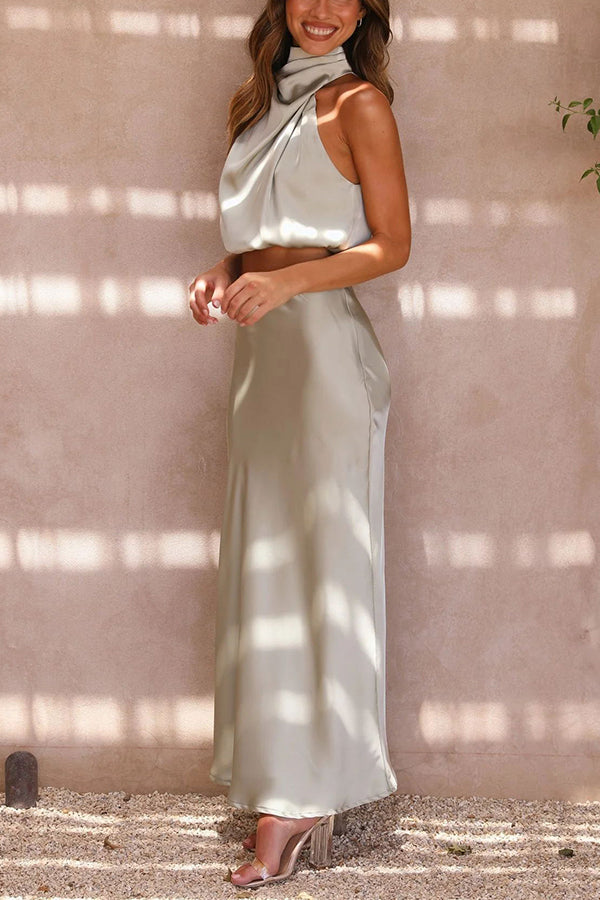 Celina | Women’s Halter Top Two-Piece Set