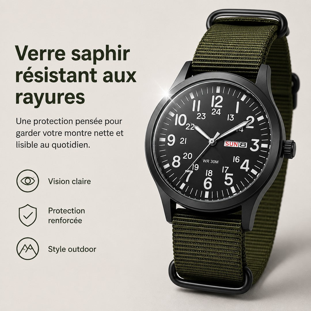 Outdoor men's watch with sapphire glass - product photo 2