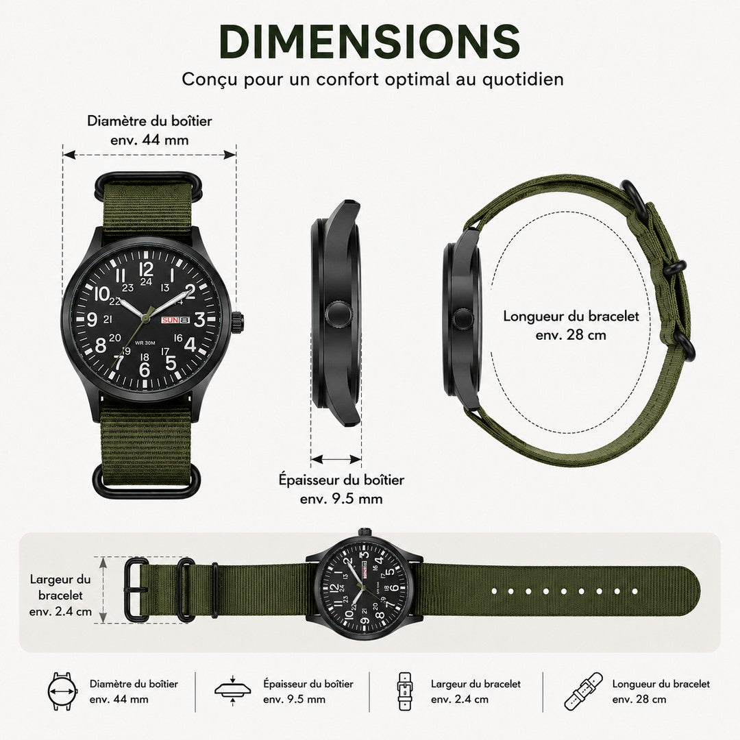 Outdoor men's watch with sapphire glass - product photo 7