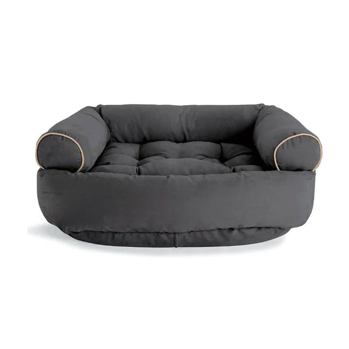 Padded dog sofa bed with bolstered sides - product photo 8