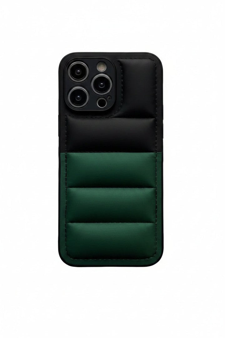 Padded puffer iPhone case in a quilted finish - product photo 3