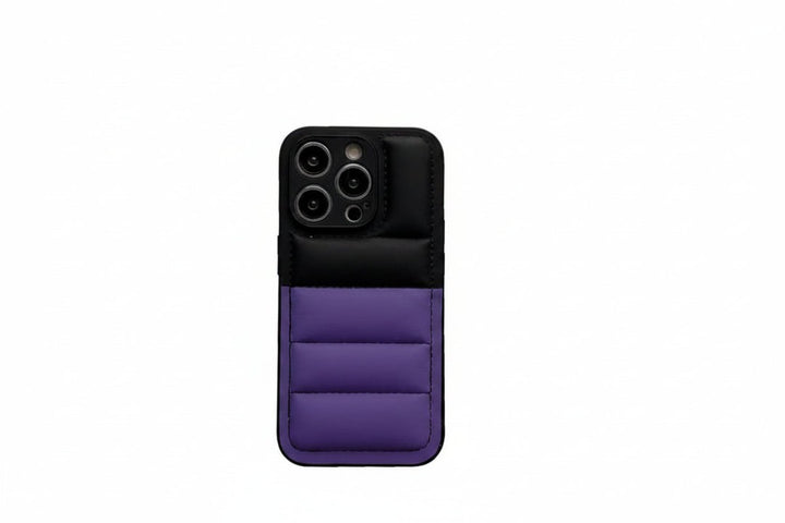 Padded puffer iPhone case in a quilted finish - product photo 4