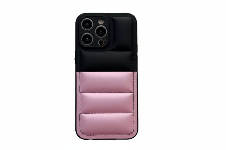 Padded puffer iPhone case in a quilted finish - product photo 5