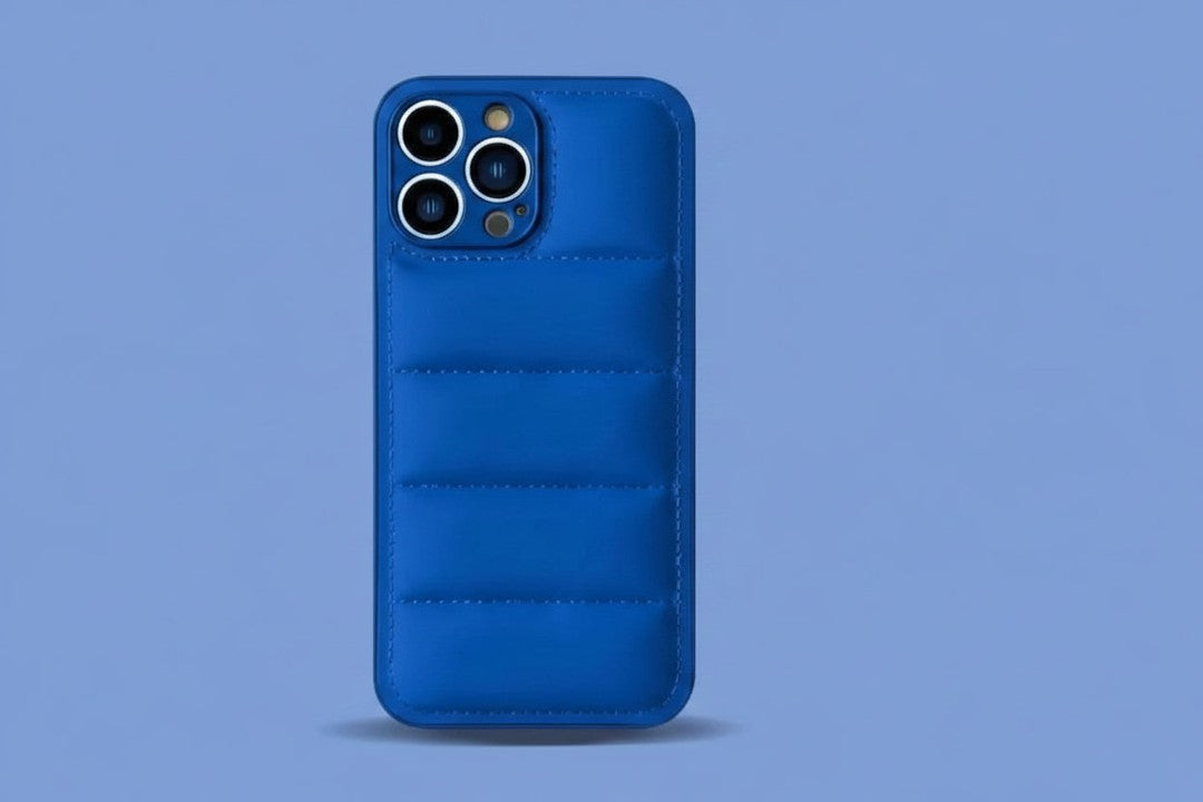 Padded puffer iPhone case in a quilted finish - product photo 7