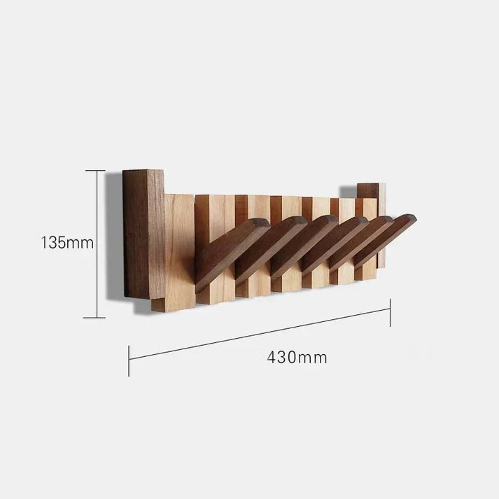 Piano-shaped wooden coat rack mounted on a wall - product photo 10
