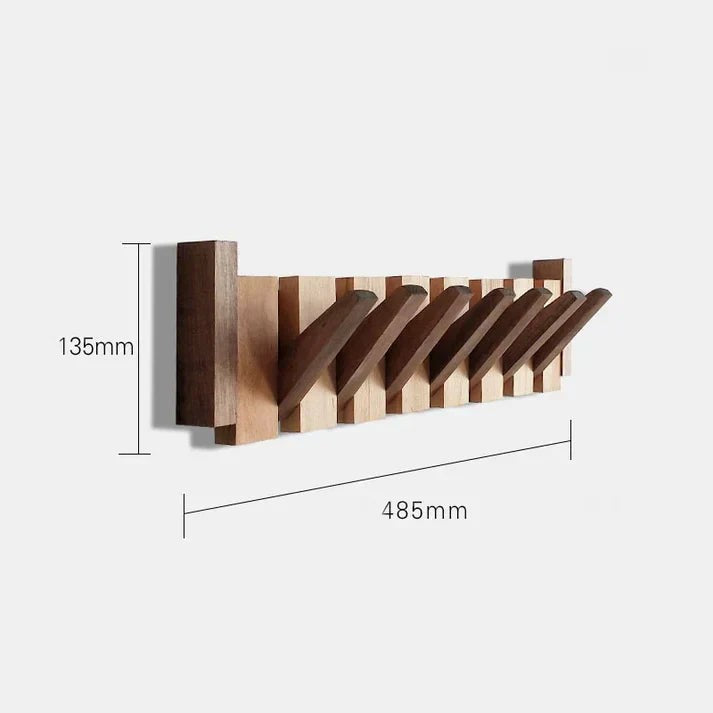Piano-shaped wooden coat rack mounted on a wall - product photo 11