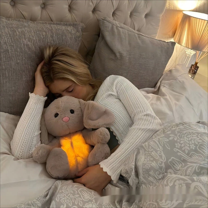 Plush rabbit toy with a soft glow - product photo 3