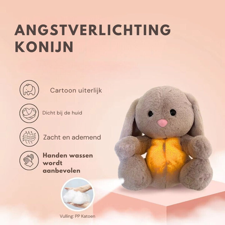Plush rabbit toy with a soft glow - product photo 6
