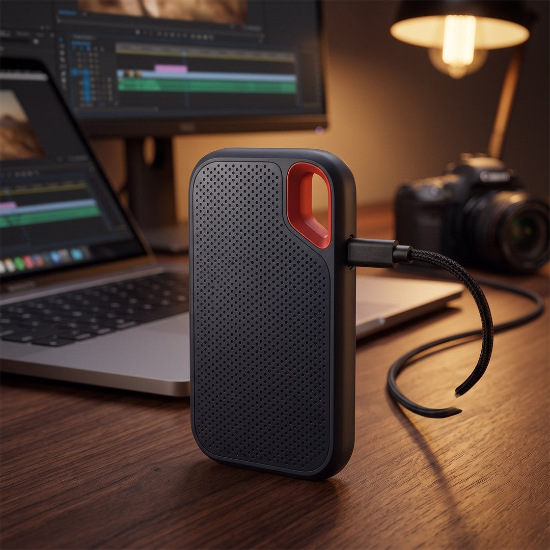 Portable SSD used for video editing - product photo 1