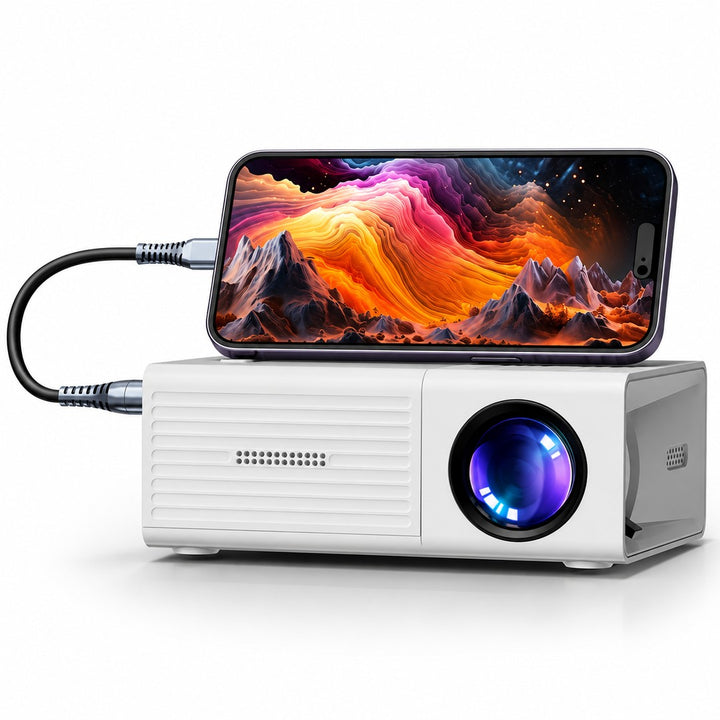 Portable LED mini projector - product photo 1