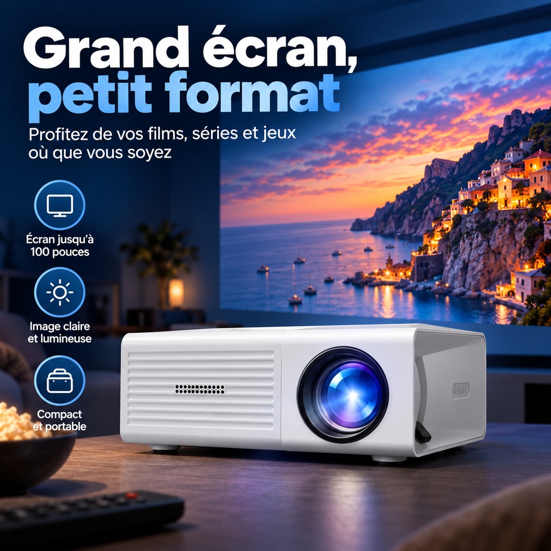 Portable LED mini projector - product photo 10