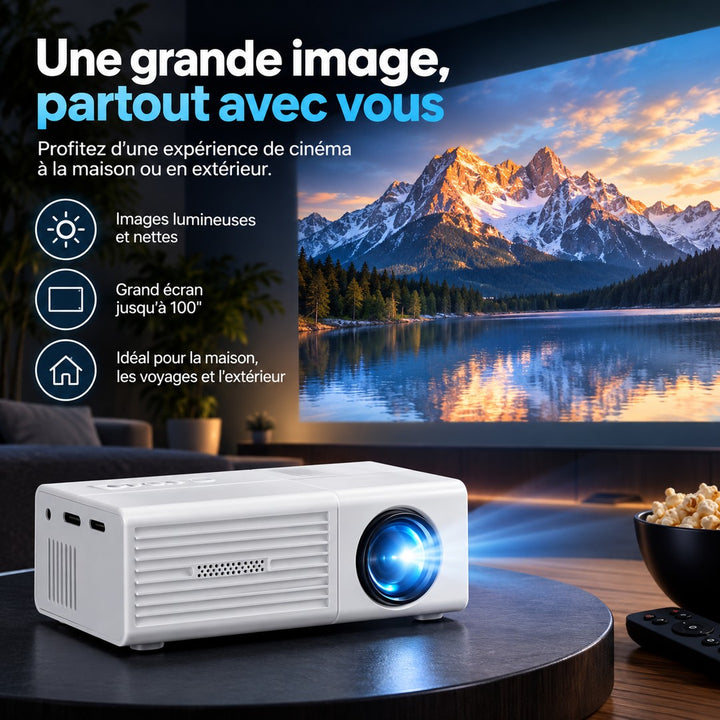 Portable LED mini projector - product photo 4