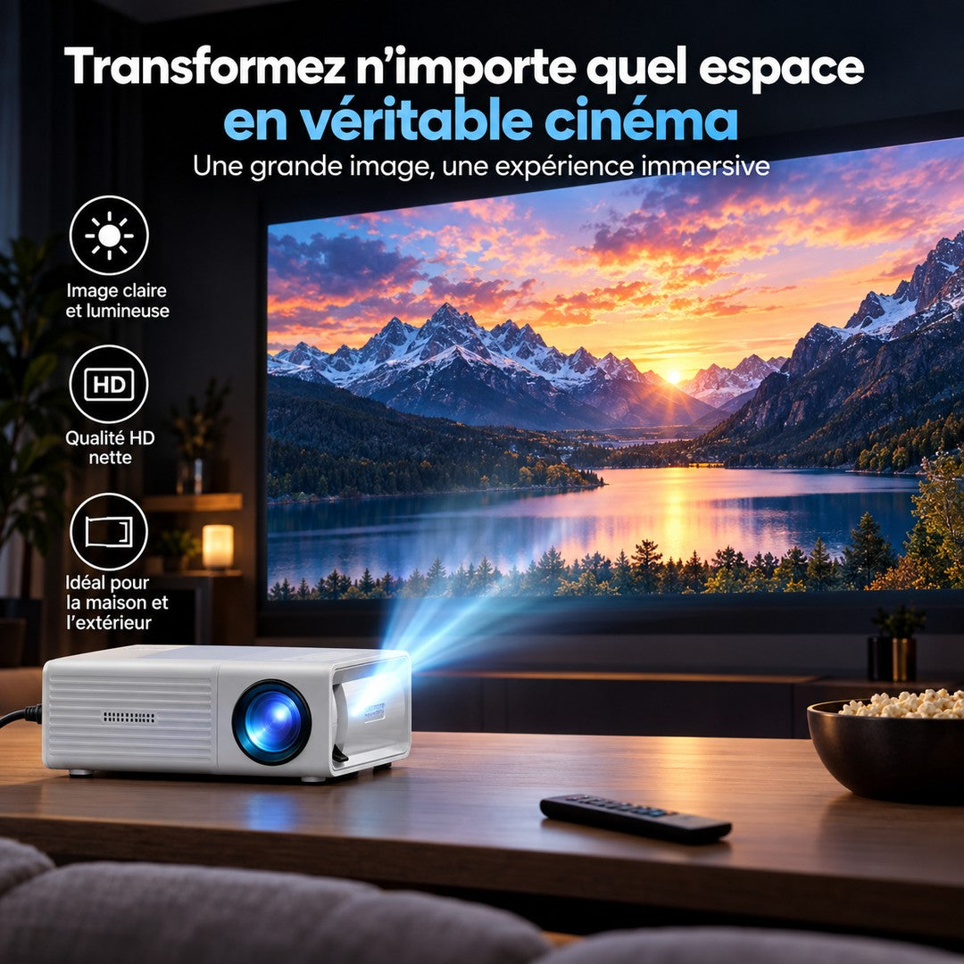 Portable LED mini projector - product photo 7