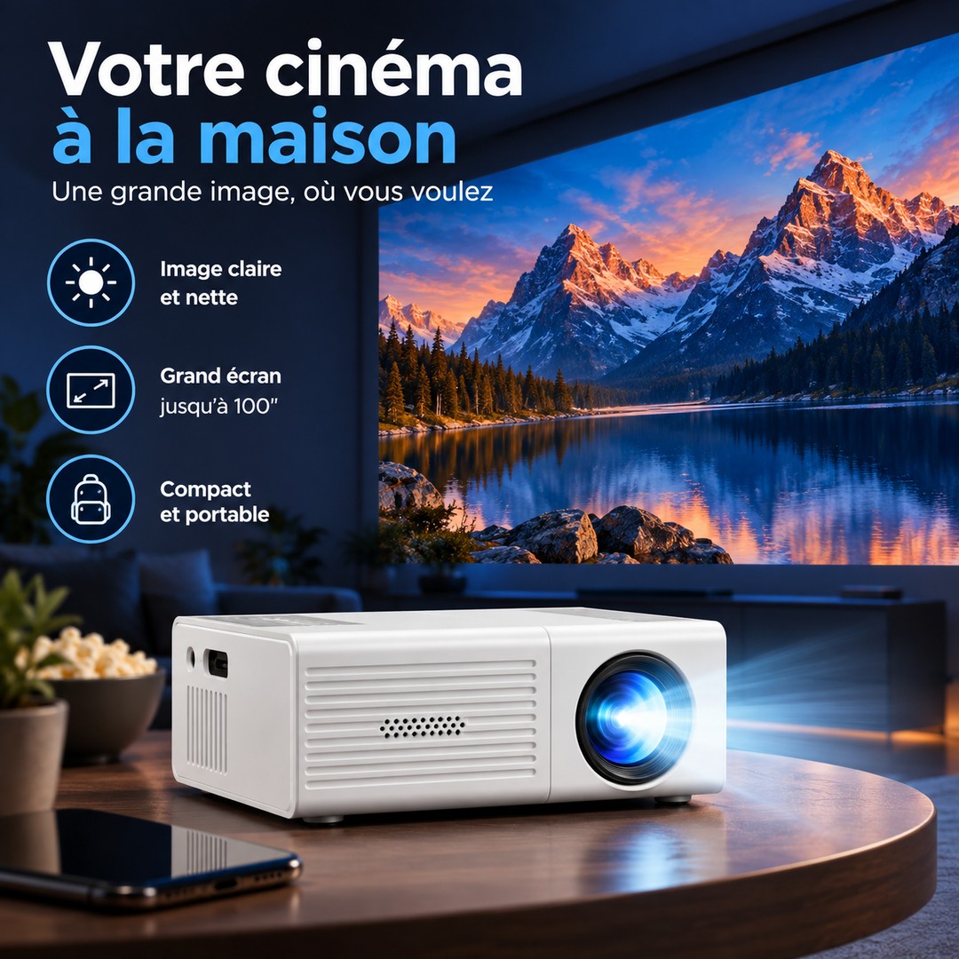 Portable LED mini projector - product photo 9