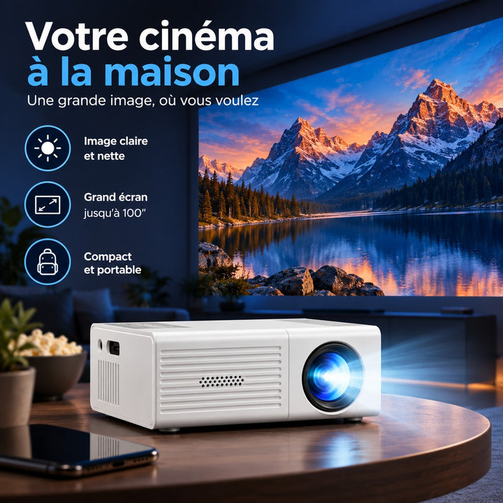 Portable LED mini projector - product photo 9