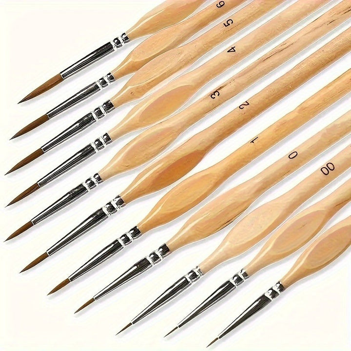Precision detail brush with fine synthetic filaments - product photo 1