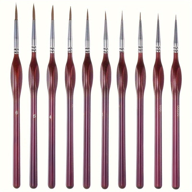 Precision detail brush with fine synthetic filaments - product photo 2