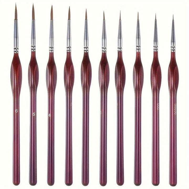 Precision detail brush with fine synthetic filaments - product photo 2