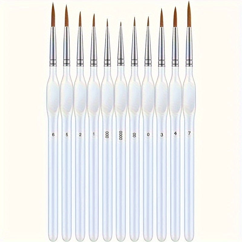 Precision detail brush with fine synthetic filaments - product photo 3
