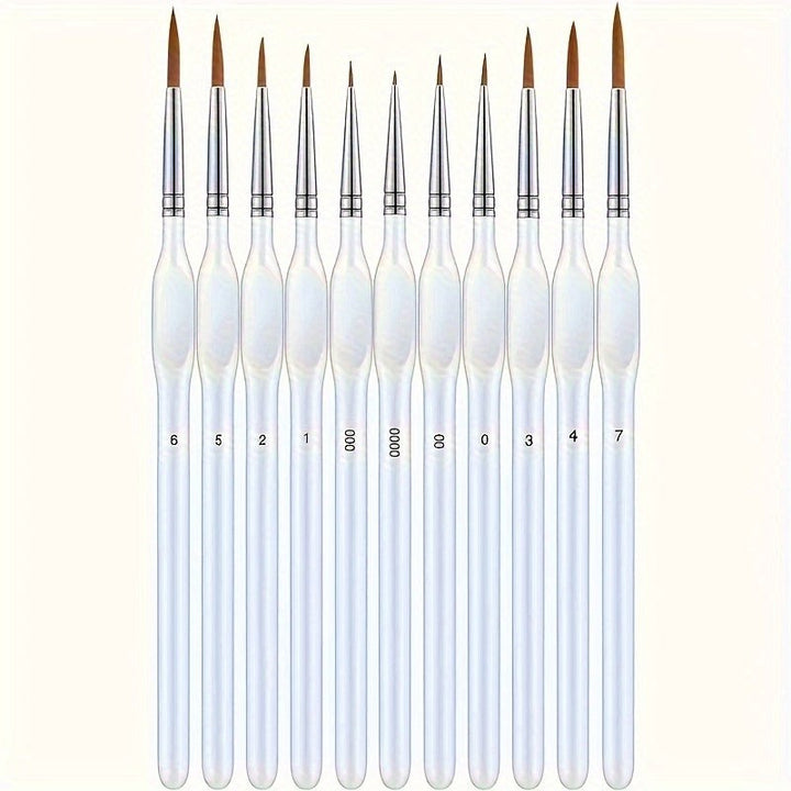 Precision detail brush with fine synthetic filaments - product photo 3