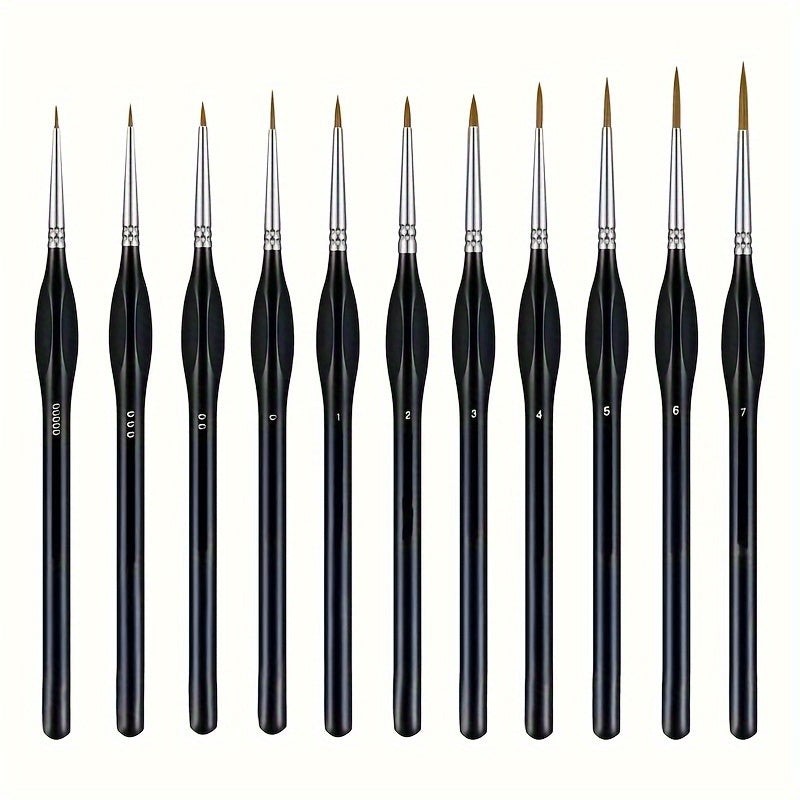 Precision detail brush with fine synthetic filaments - product photo 4