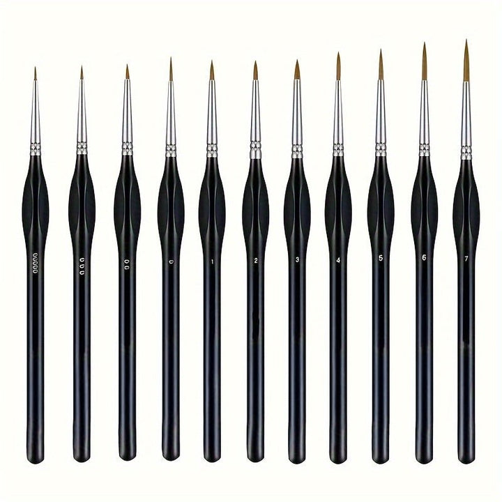 Precision detail brush with fine synthetic filaments - product photo 4