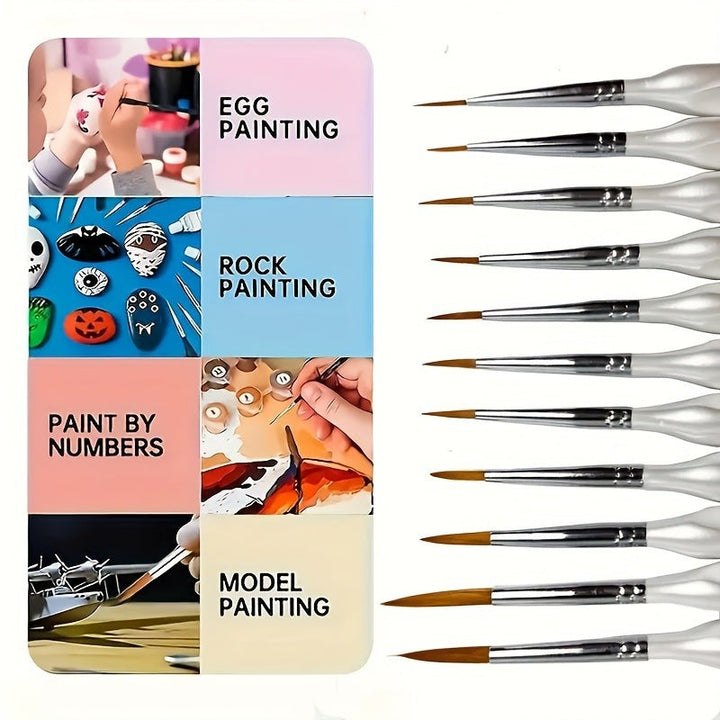 Precision detail brush with fine synthetic filaments - product photo 6