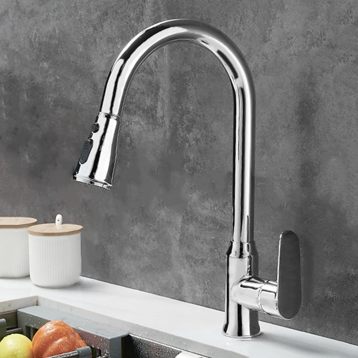 Pull-out kitchen faucet with a flexible spray head - product photo 10