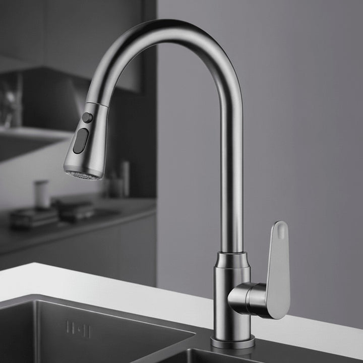 Pull-out kitchen faucet with a flexible spray head - product photo 12