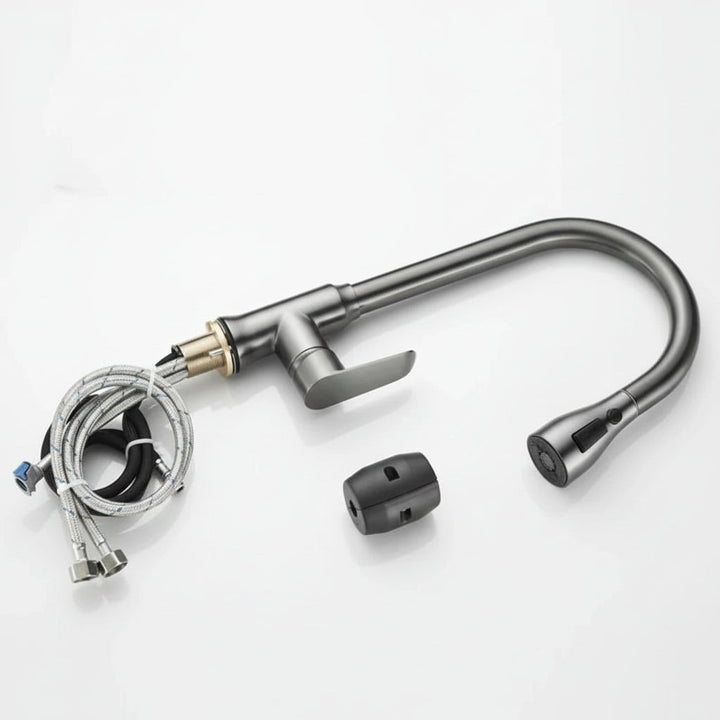 Pull-out kitchen faucet with a flexible spray head - product photo 5