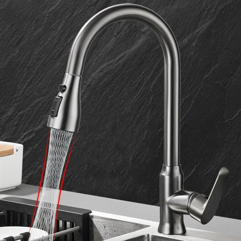 Pull-out kitchen faucet with a flexible spray head - product photo 7