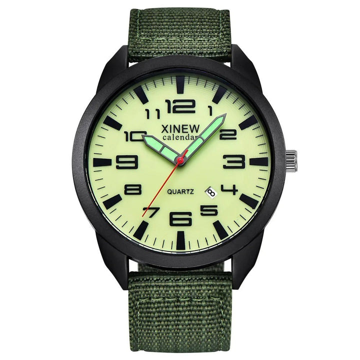 Quartz watch with a luminous dial and calendar - product photo 2