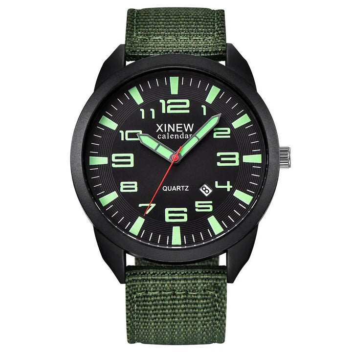Quartz watch with a luminous dial and calendar - product photo 3