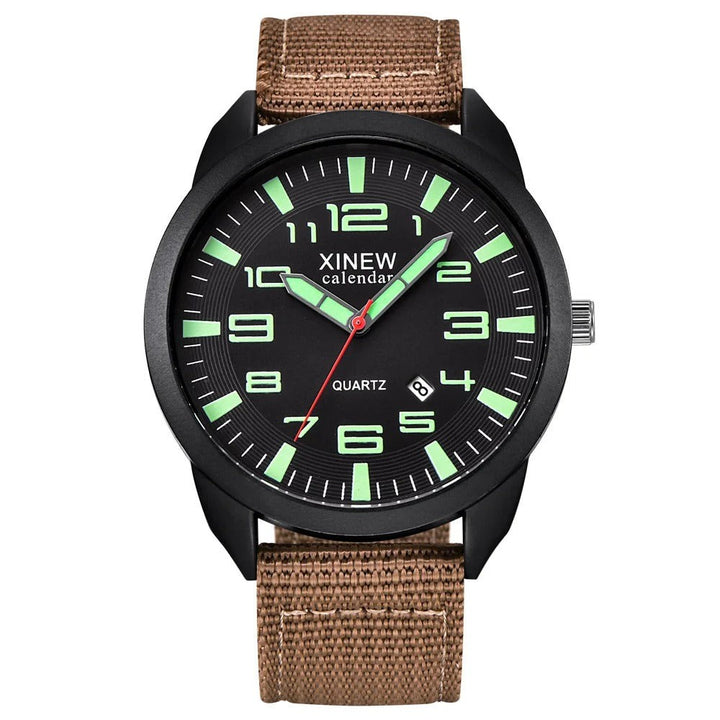 Quartz watch with a luminous dial and calendar - product photo 4