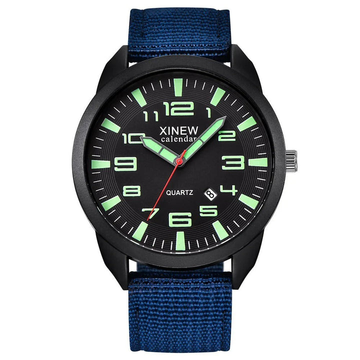 Quartz watch with a luminous dial and calendar - product photo 5