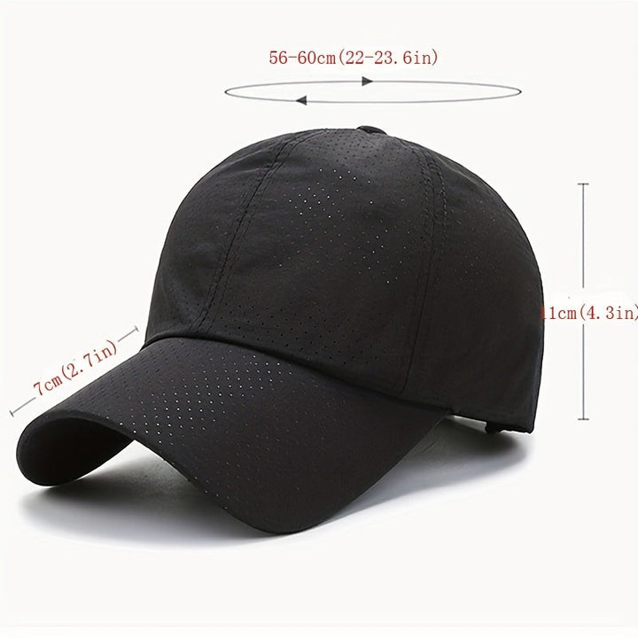 Quick-dry mesh cap with breathable panels - product photo 2