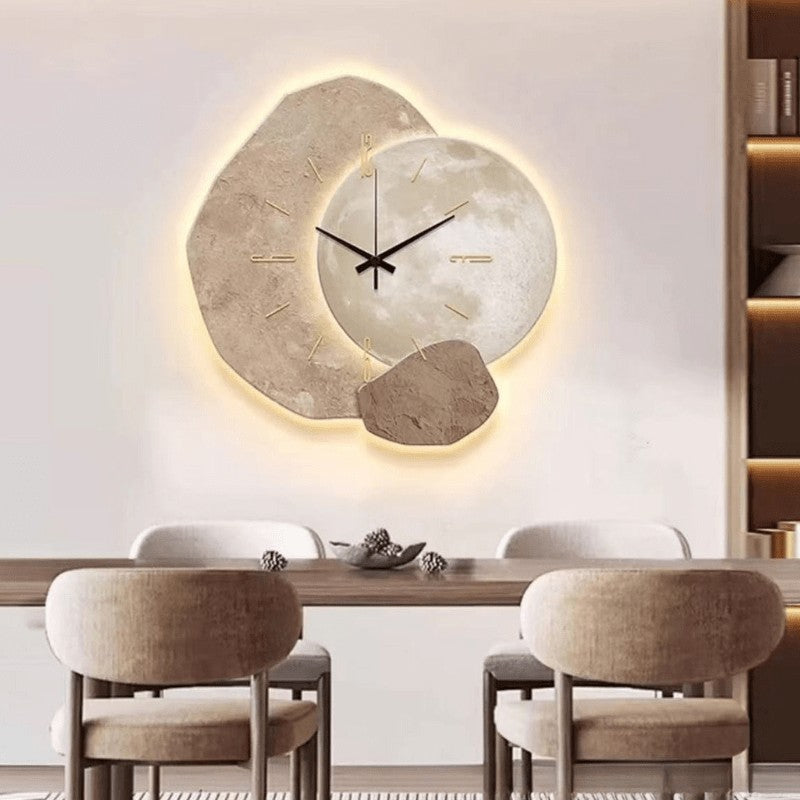 Silent Scandinavian wall clock with a clear dial - product photo 5